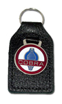 Cobra Leather Fob Keychain